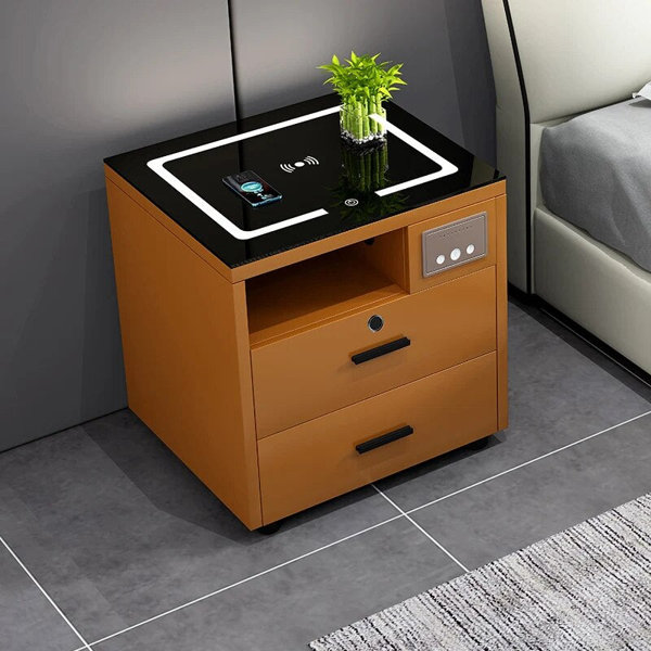 My Lux Decor Luxury Bluetooth Nightstands Wireless Charging Lock Lamp ...